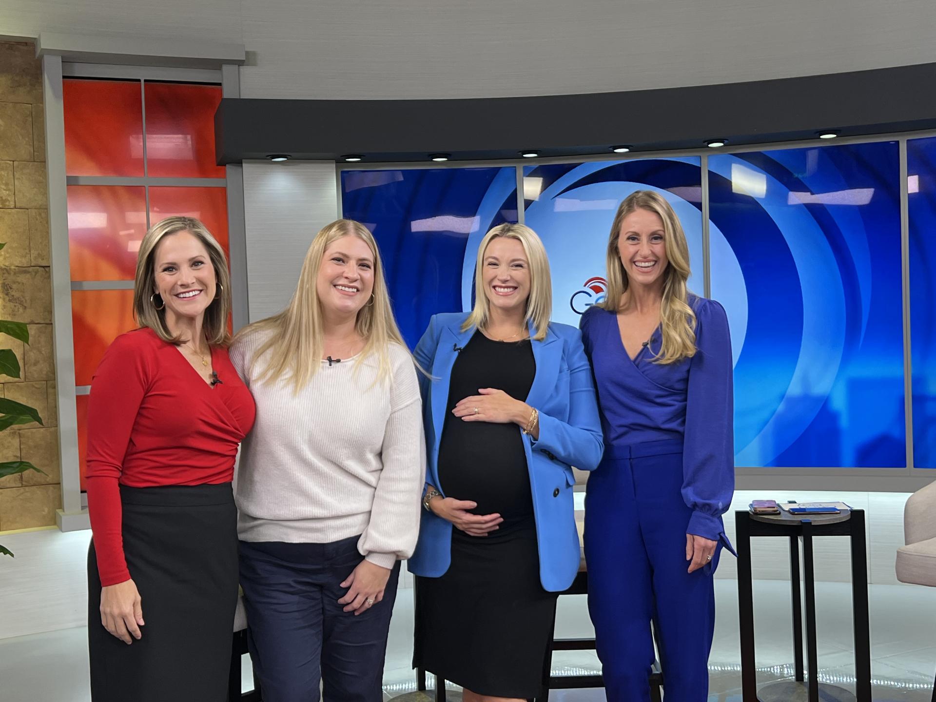 Steph Coffield on set